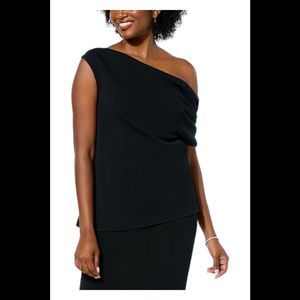 Curations x Amy Morrison Slouchy Top Black - Regular